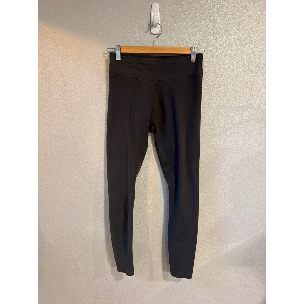 Pact Organic Cotton Leggings Women Size Small Black Stretch Activewear Yoga